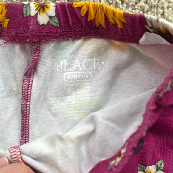 3 - Girls size 7 Floral & Pink Leggings - Children’s Place/Jumping Beans/Carters - Picture 3 of 7